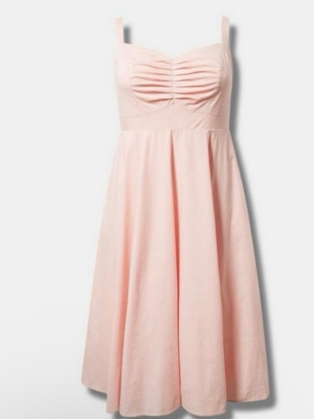 NWT Torrid Midi Poplin Fit & Flare Dress - Impatient Pink
IMPATIENT PINK